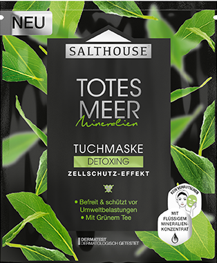 Entgiftet • die Tuchmaske Detoxing von Salthouse